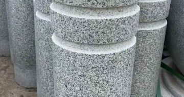 萍乡 芝麻白花岗岩挡车柱、隔离柱多少钱