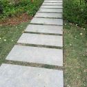 萍乡 芝麻黑小区踏步、汀步石铺装效果