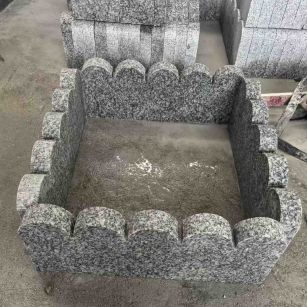 萍乡 花边石、花坛围栏石、花池界石、菜园栅栏石、镶边石、波浪状界石介绍