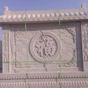 萍乡 芝麻白花岗岩屏风，照壁，影壁