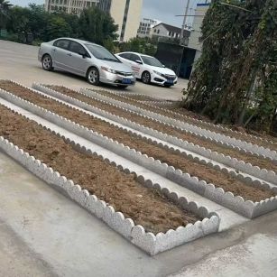 萍乡 花边石、花围石、花园石安装效果