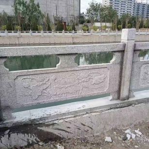 萍乡 芙蓉白大花桥梁、河道，石材栏杆、围栏、护栏