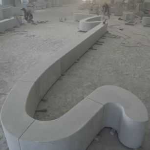 萍乡 花岗岩整石坐凳拼装