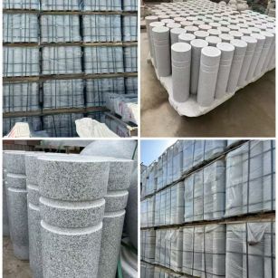 萍乡 芝麻白花岗岩挡车柱、隔离柱多少钱