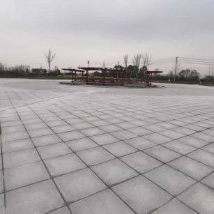 萍乡 芝麻白火烧面-公园广场地铺效果