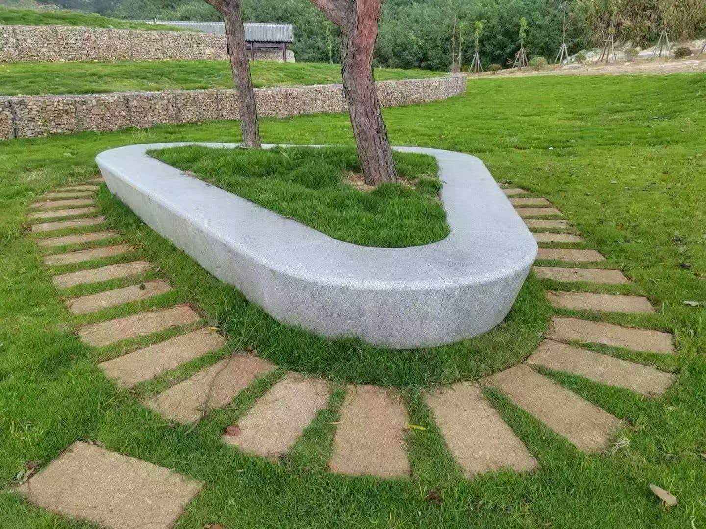 萍乡 芝麻白光面整石坐凳