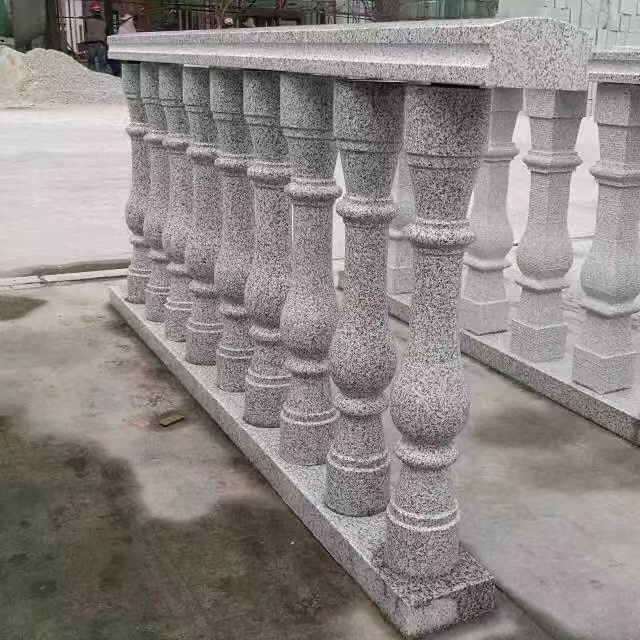 萍乡 芝麻白圆形光面花瓶柱，栏杆
