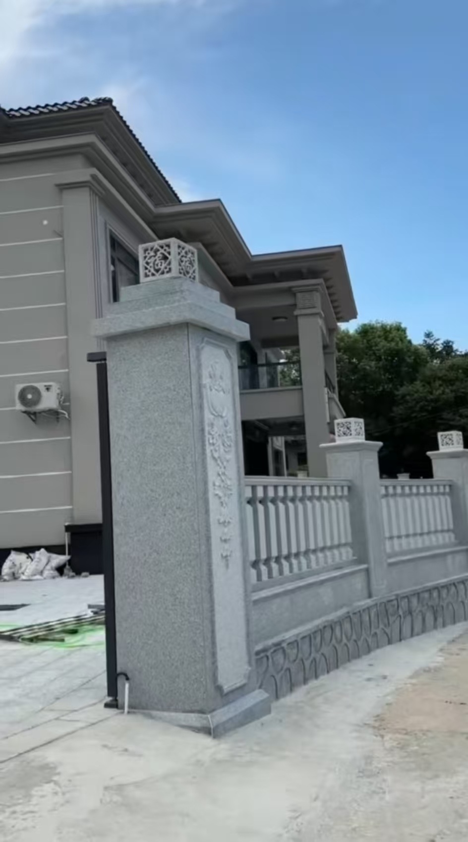 萍乡 芝麻白别墅围墙栏杆，私人订制