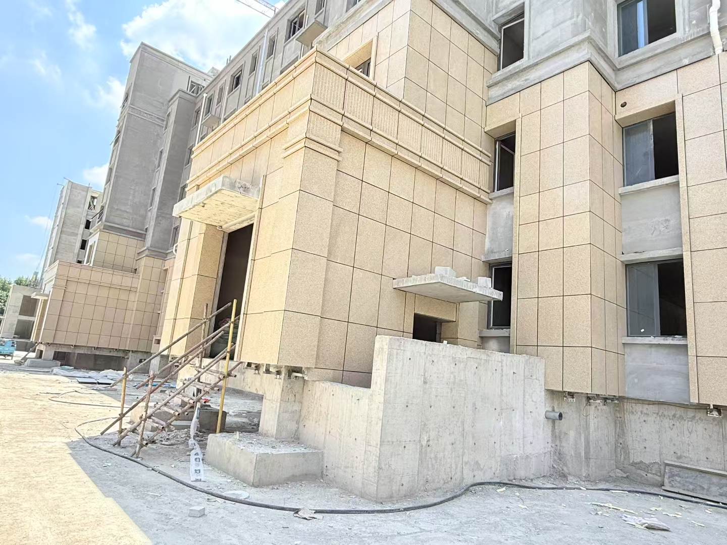 萍乡 黄金麻干挂，工地实拍