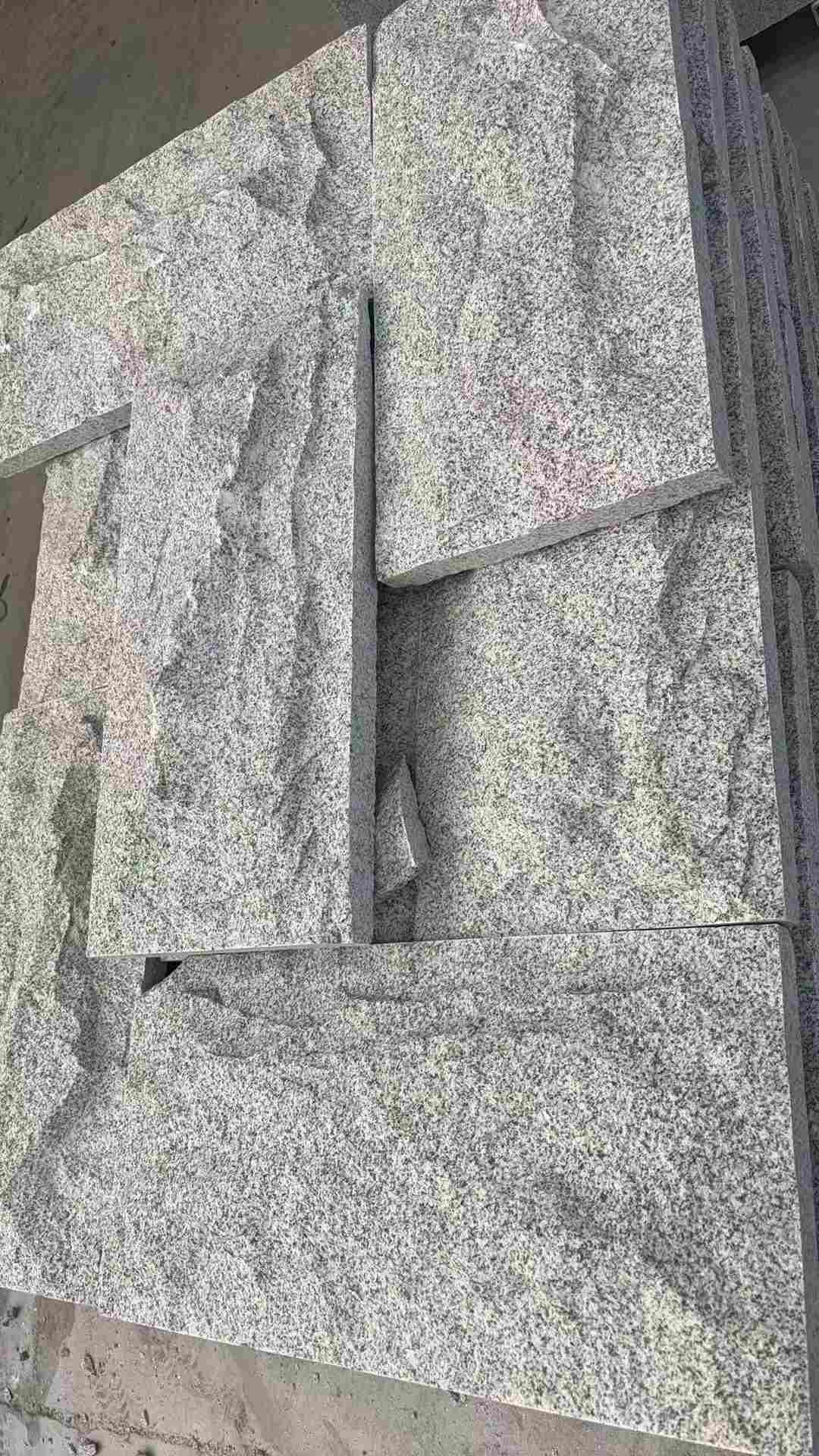 萍乡 芝麻白自然面花岗岩成品板